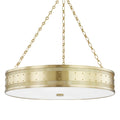 Gaines 6-Light Chandelier in Aged Brass 30L x 30W x 7H