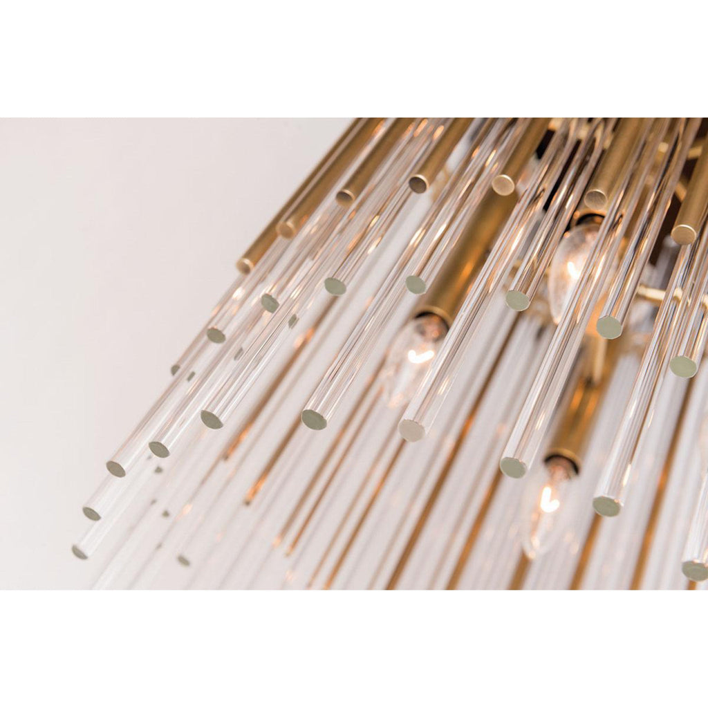 Wallis 10-Light Chandelier in Polished Nickel 20.75L x 20.75W x 30.75H