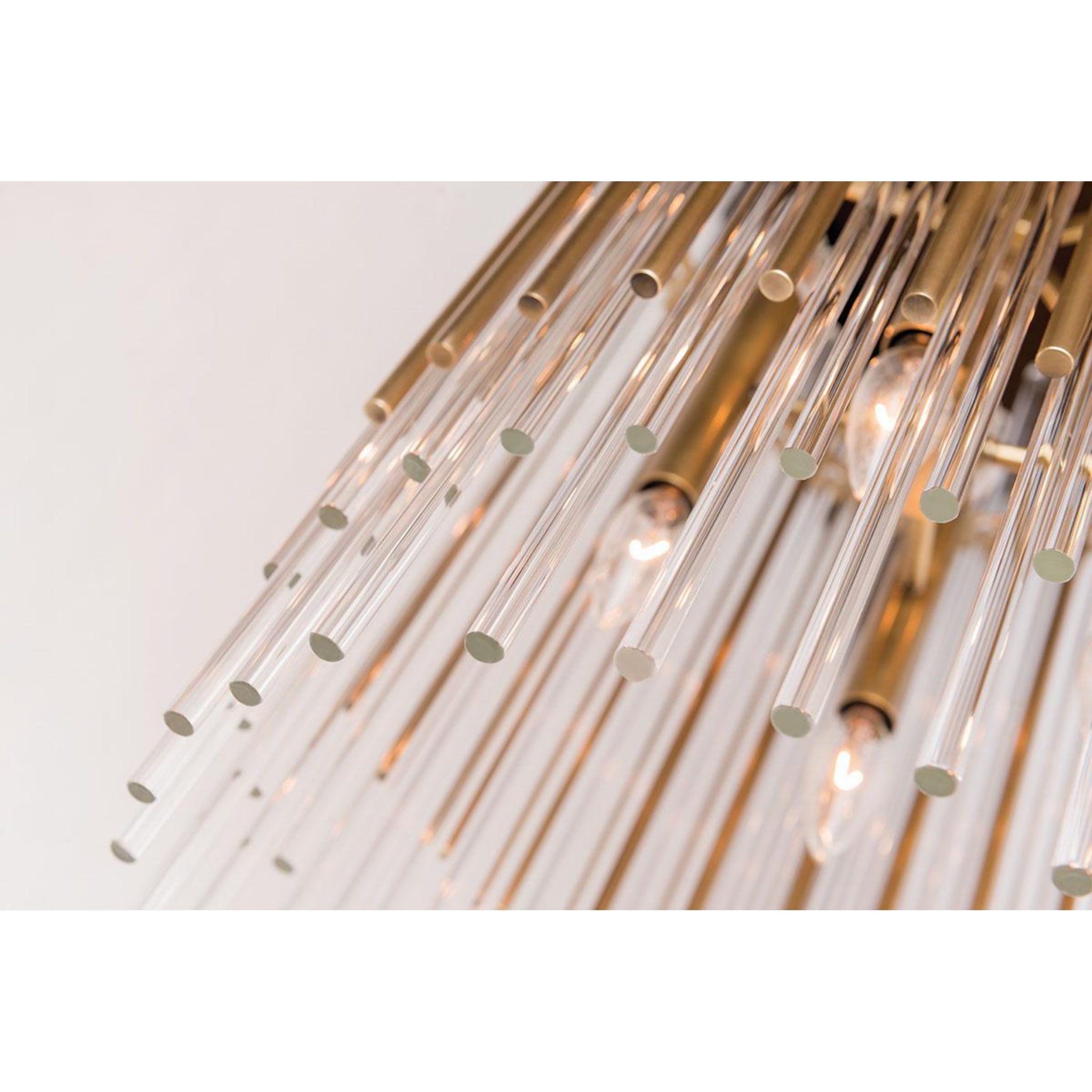 Wallis 10-Light Chandelier in Aged Brass 20.75L x 20.75W x 30.75H