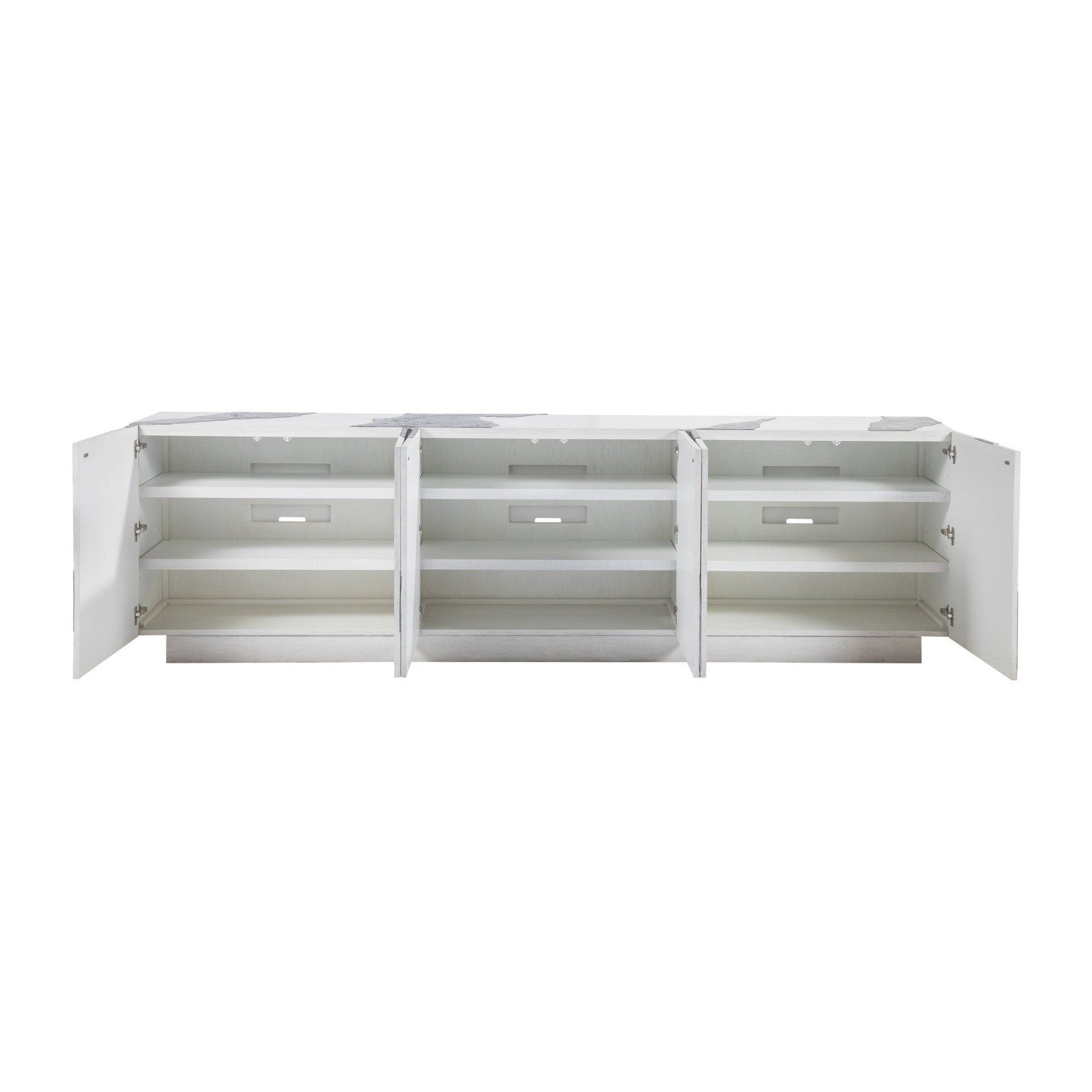 Artistica Home Signature Designs Contango White Long Media Console