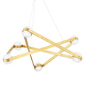 Orbit 6-Light Chandelier in Aged Brass 38L x 38W x 13.75H