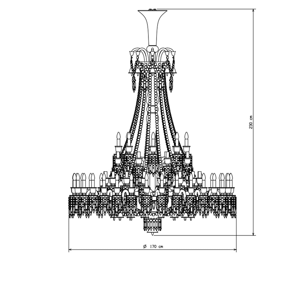 Baccarat Zé‘¼å¬ith Chandelier Charleston