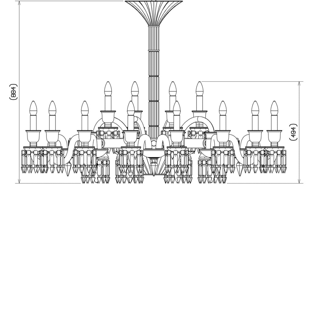 Baccarat Paris Chandelier