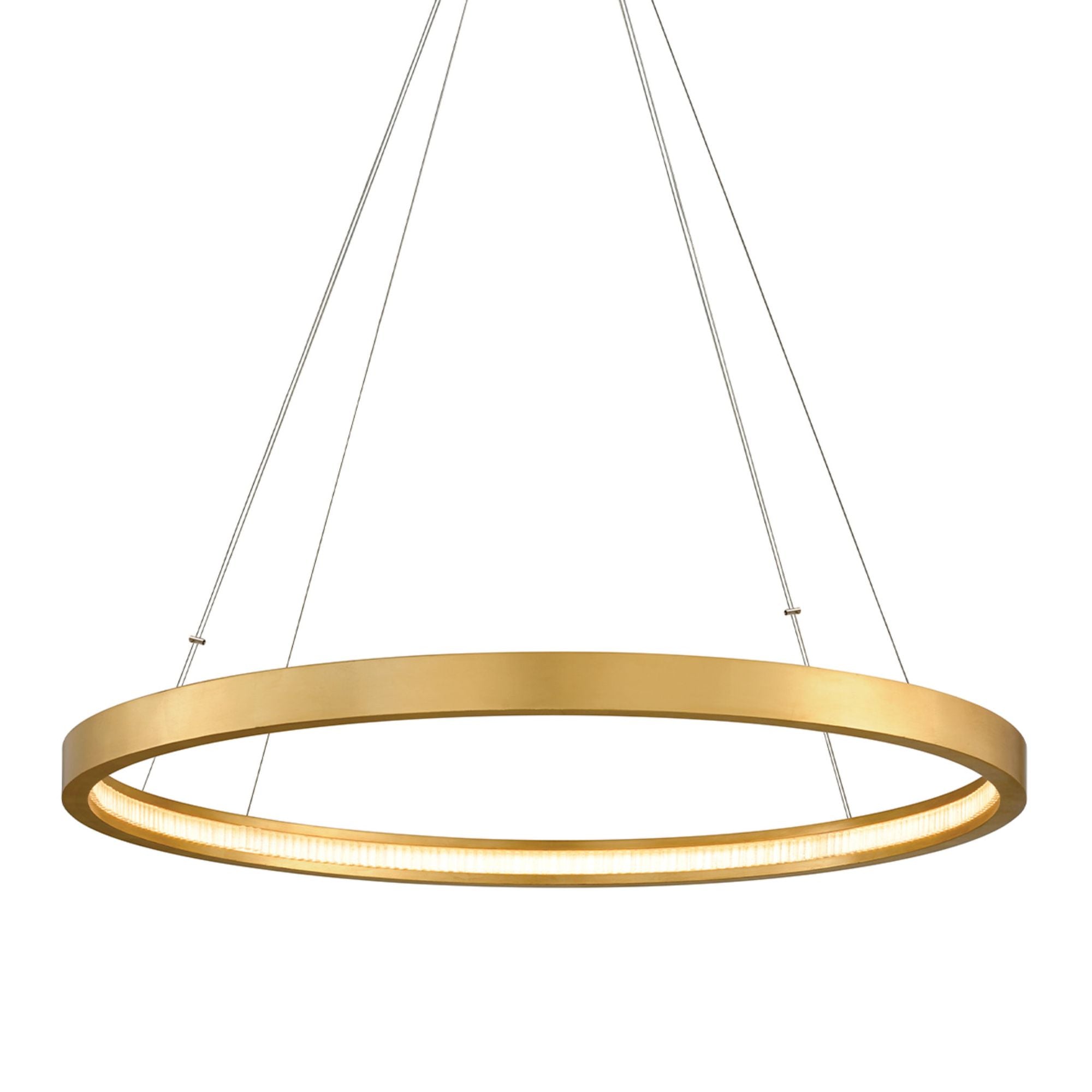 Jasmine 1-Light Chandelier in Gold Leaf 44L x 44W x 2.5H
