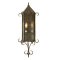 Meyda Tiffany 11" Wide 2 Light Lantern Wall Sconce with Seedy Glass Shade