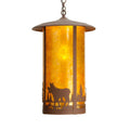 Meyda Tiffany Single Light 15-1/2" Wide Pendant with Handmade Shade