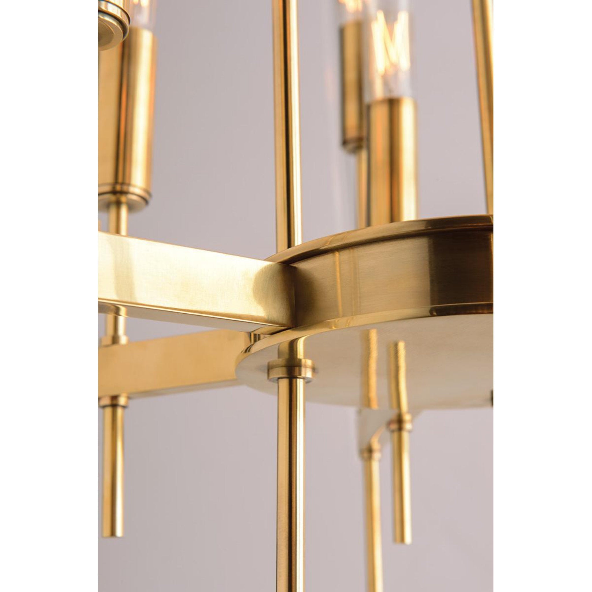 Bari 16-Light Chandelier in Aged Brass 30L x 30W x 29H