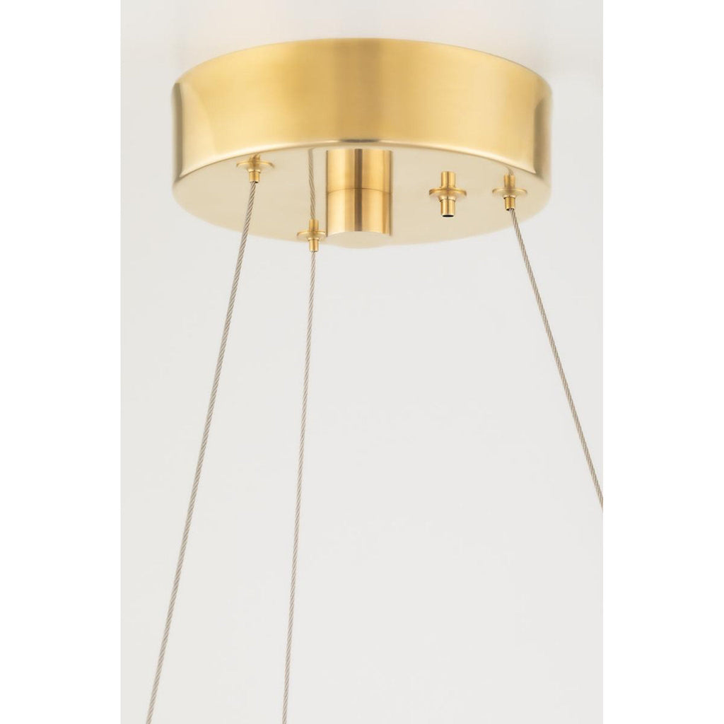 Orbit 12-Light Chandelier in Aged Brass 56.125L x 56.125W x 16.825H