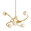 Signature 6-Light Chandelier in Gold Leaf 29L x 29W x 19H