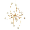Signature 16-Light Chandelier in Gold Leaf 56L x 56W x 61H