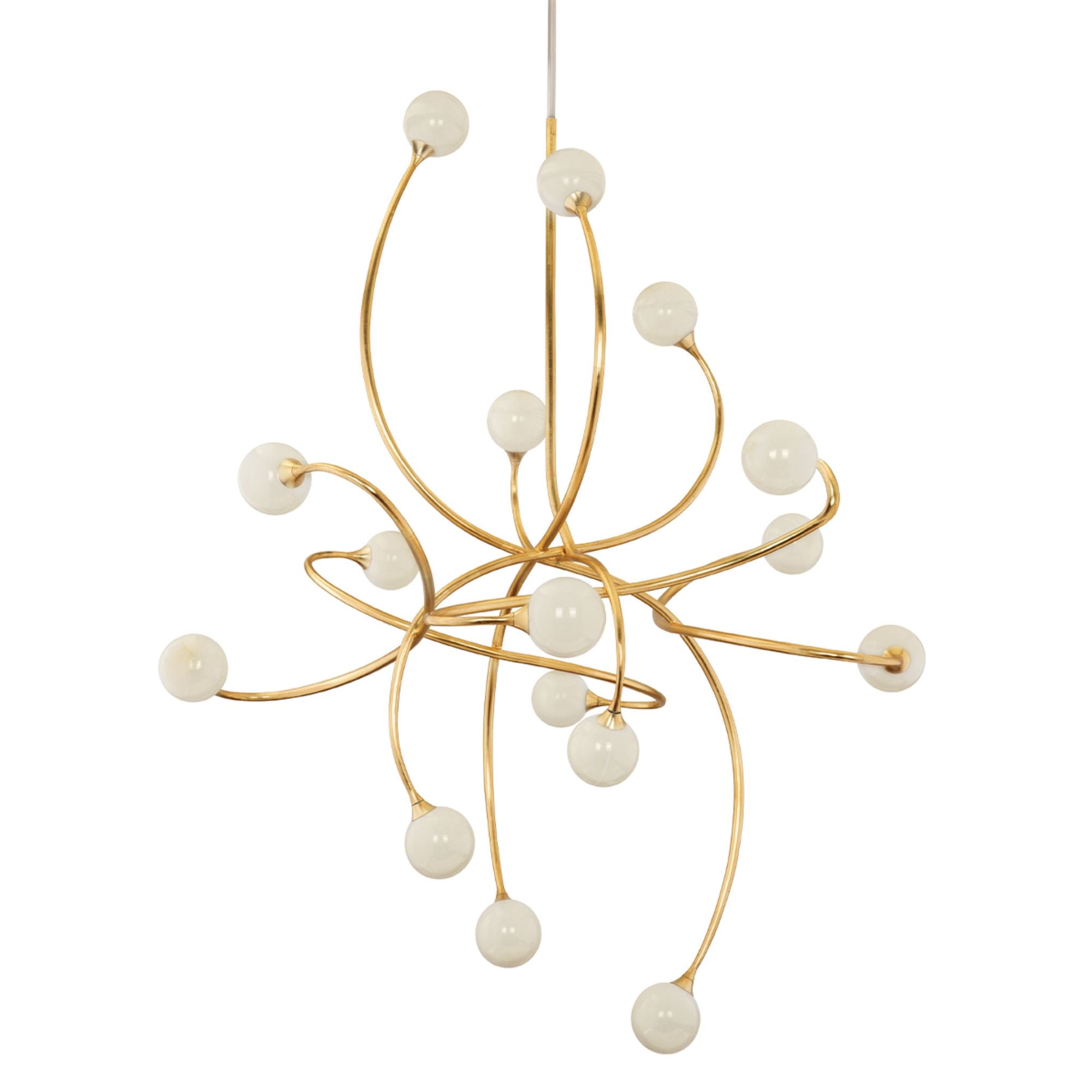 Signature 16-Light Chandelier in Gold Leaf 56L x 56W x 61H