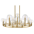 Hinkley Lighting Alchemy 16 Light 38" Wide Chandelier with Clear Glass Shades