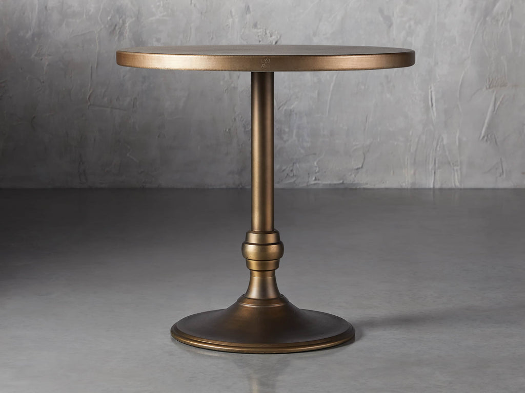 Recycled Metal Counter Table with Wade Base