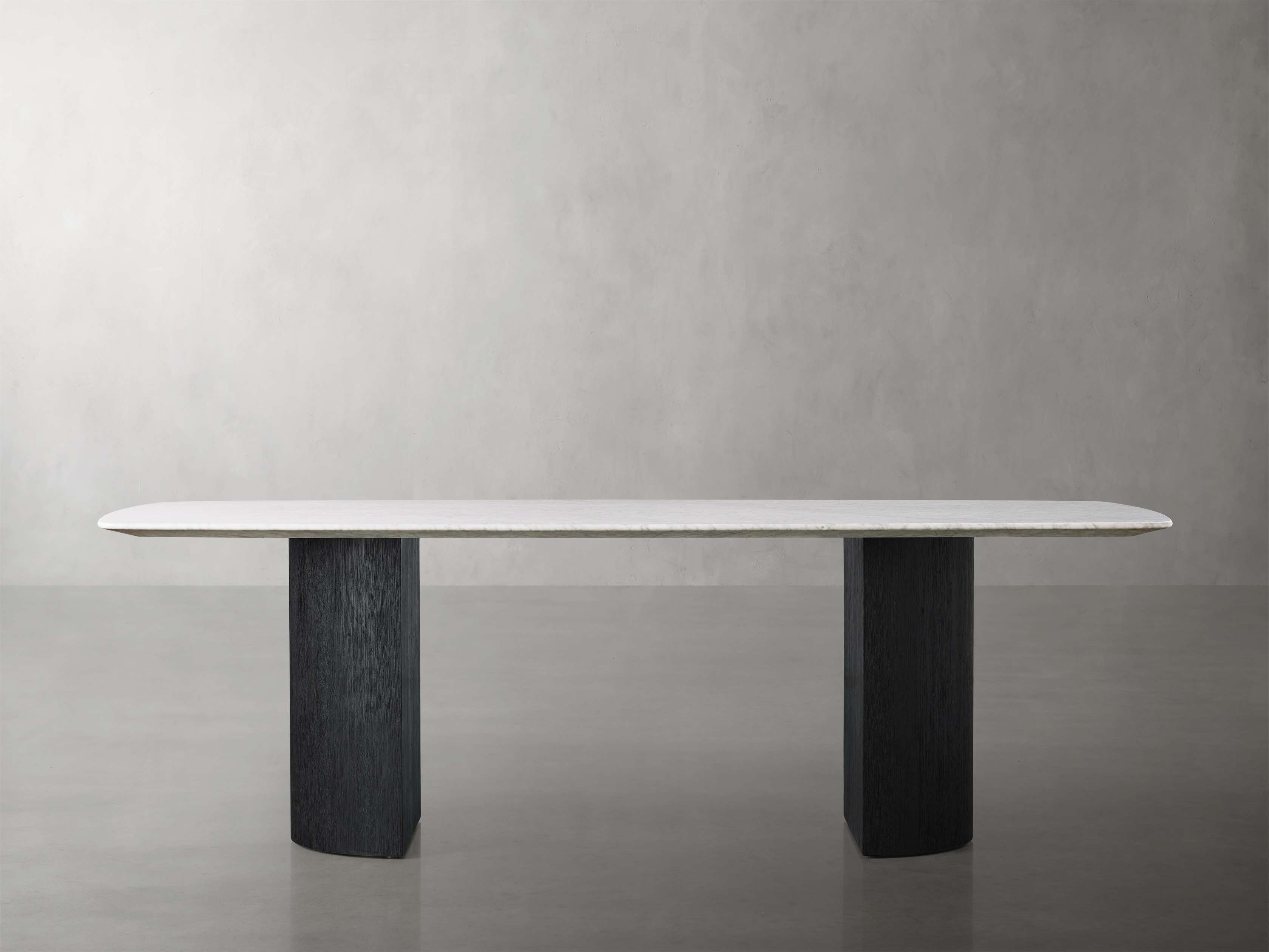 Saint Germain Stone Dining Table with Dauphine Base
