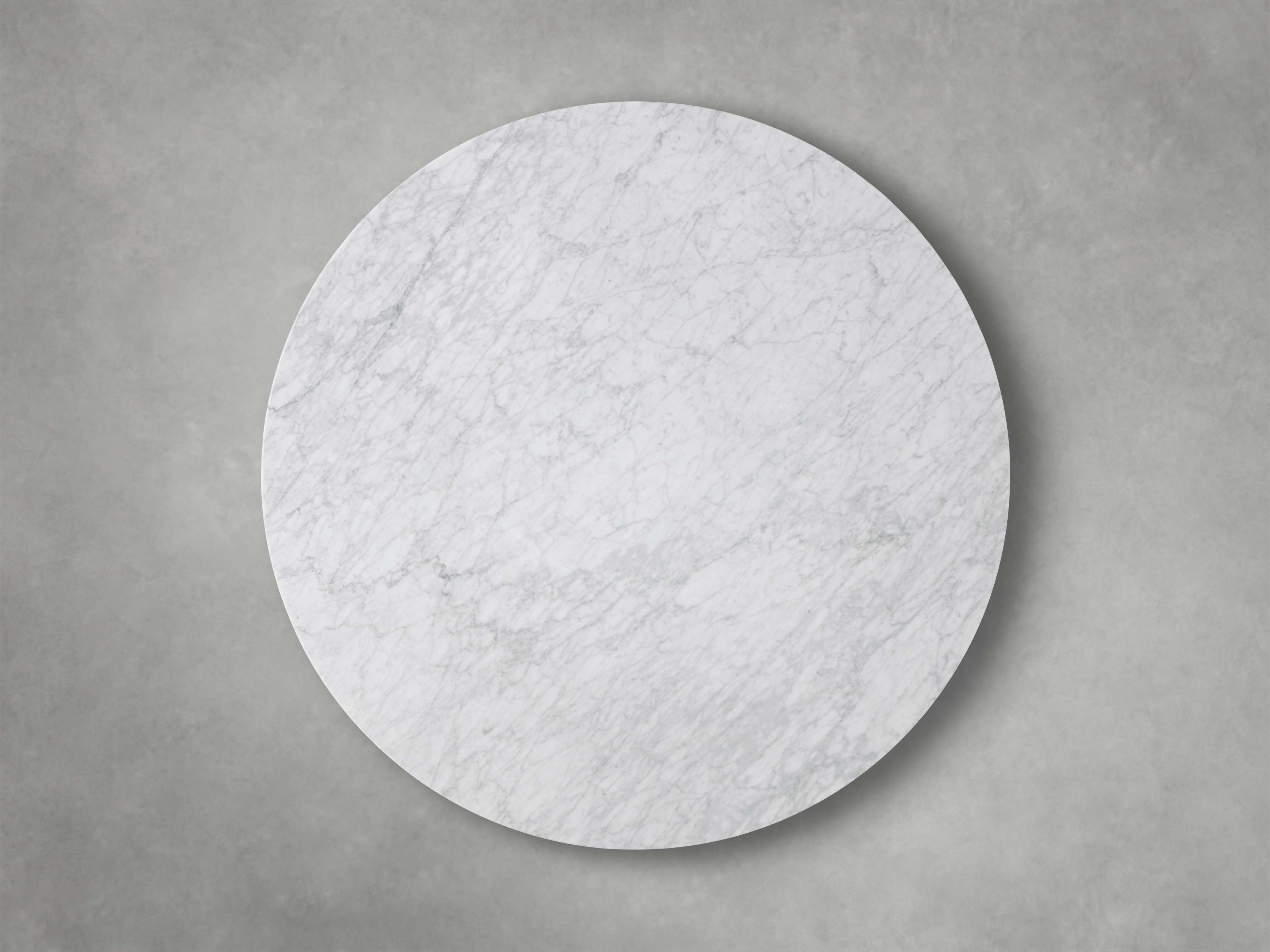 Saint Germain Round Stone Dining Table with Dauphine Base