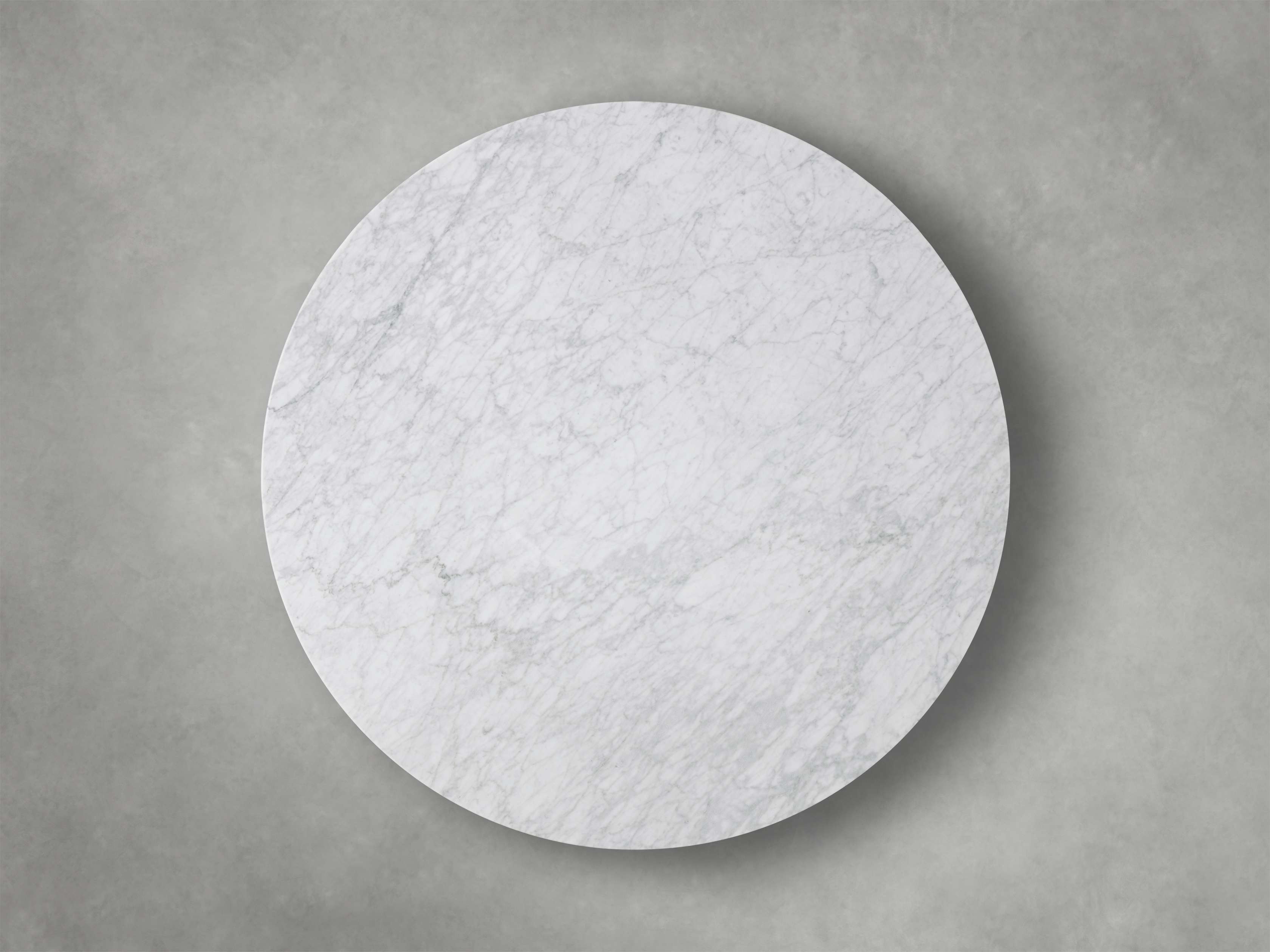 Saint Germain Round Stone Dining Table with Clement Base