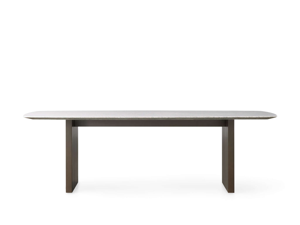 Saint Germain Stone Dining Table with Clement Base