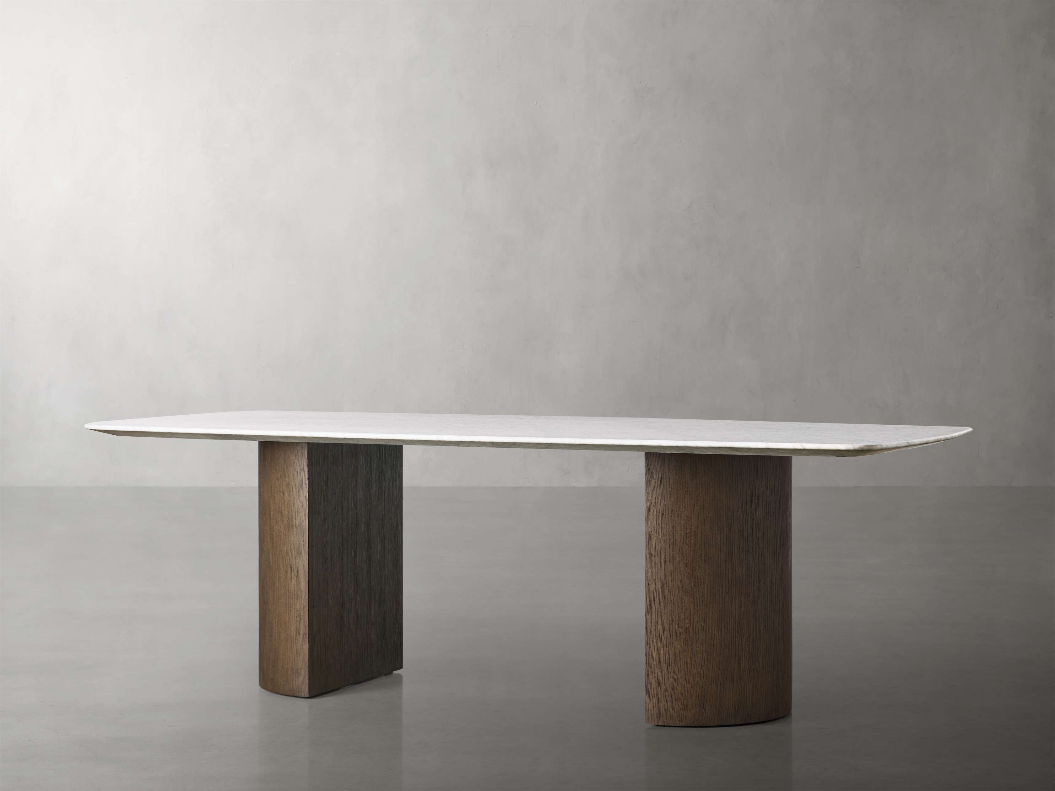Saint Germain Stone Dining Table with Dauphine Base