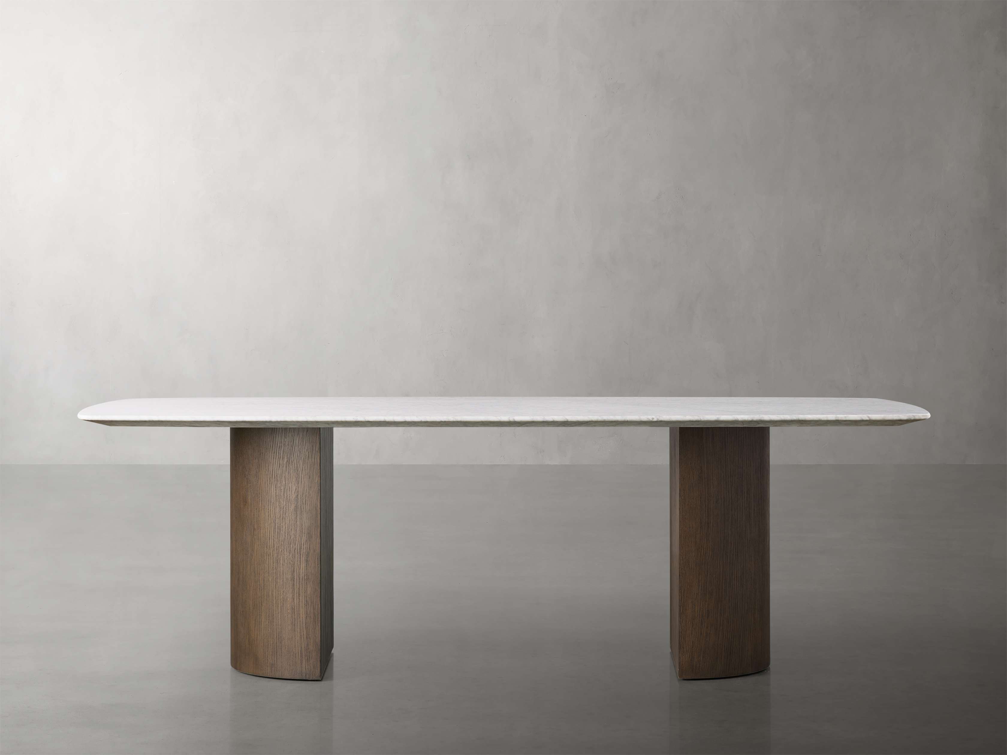 Saint Germain Stone Dining Table with Dauphine Base