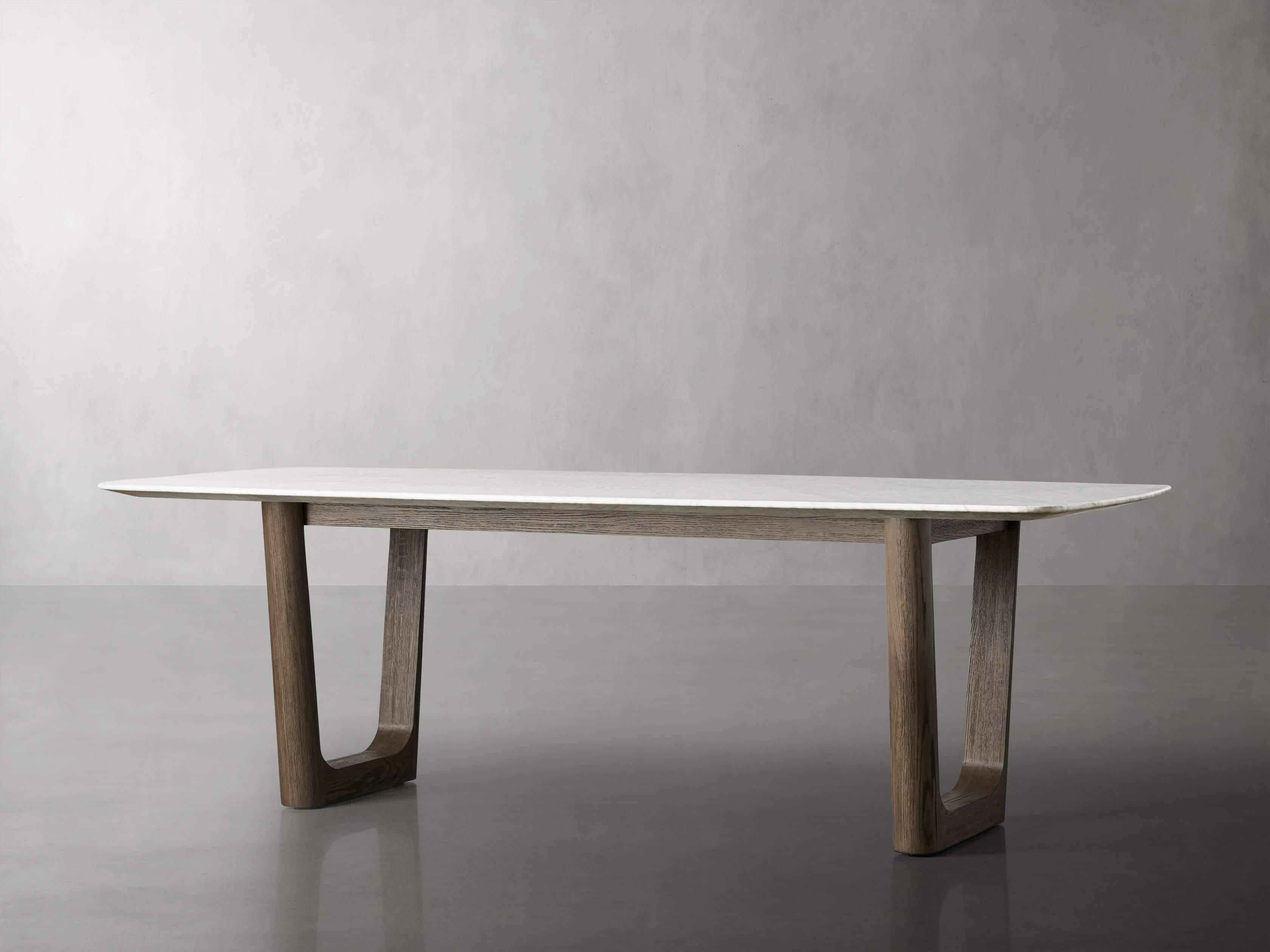 Saint Germain Stone Dining Table with Rennes Base