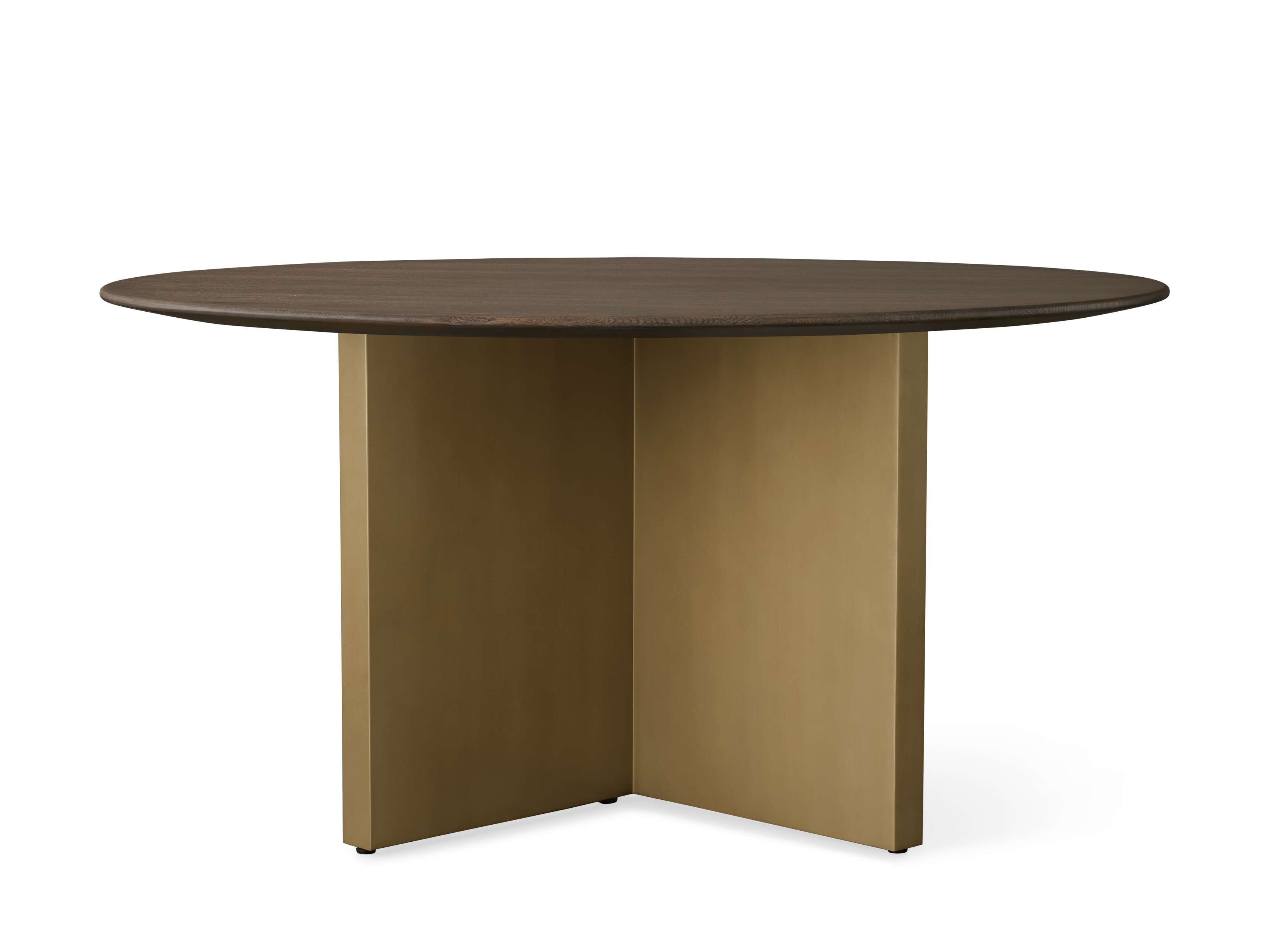 Saint Germain Round Wood Dining Table with Clement Base