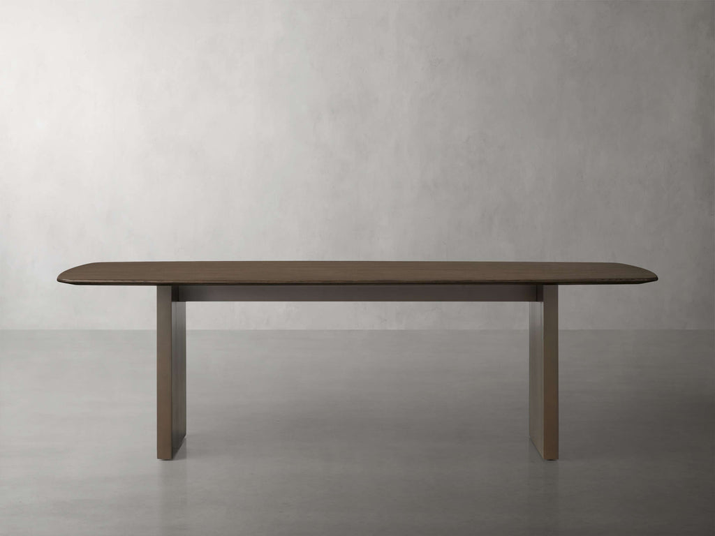 Saint Germain Wood Dining Table with Clement Base