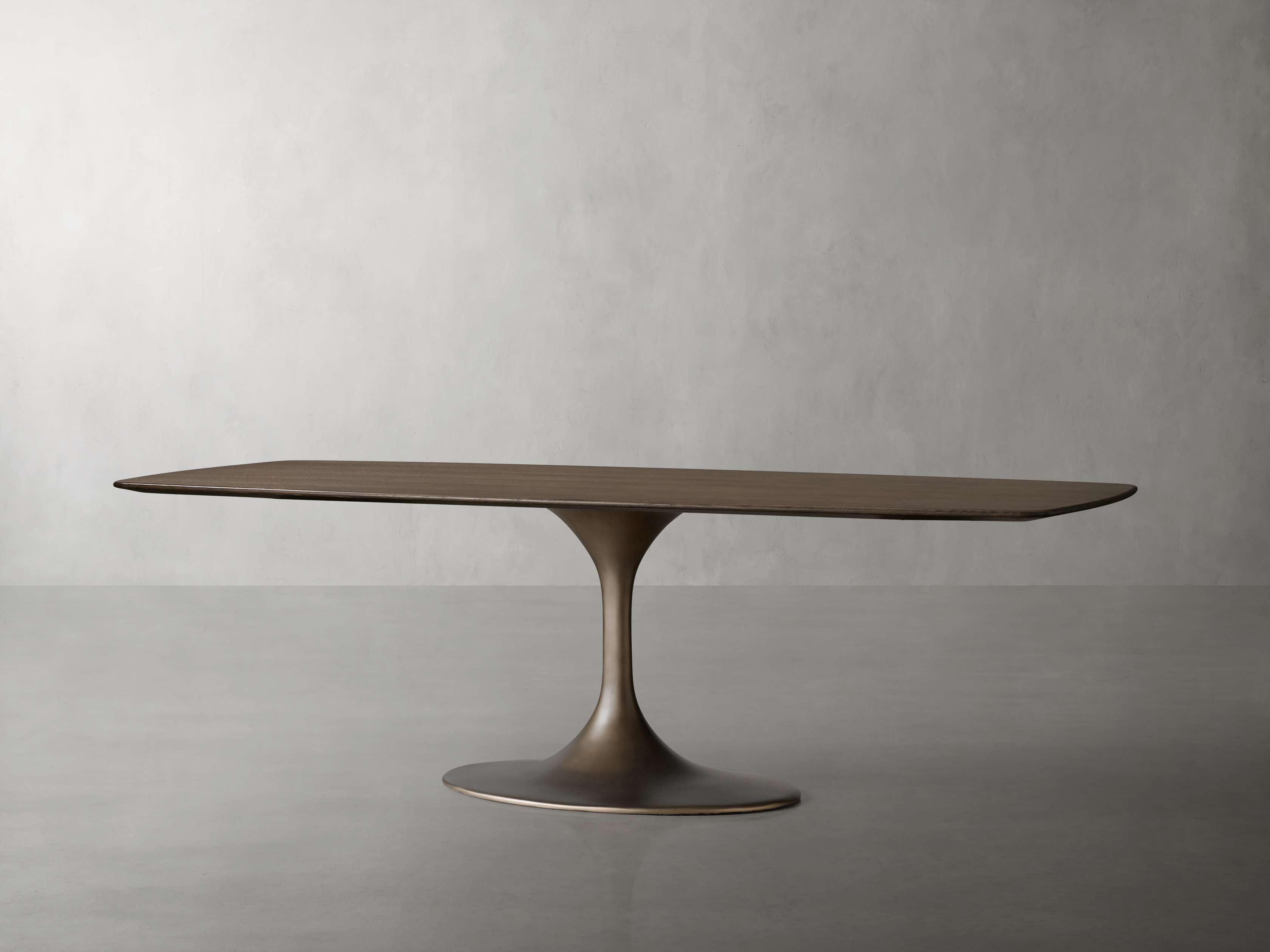 Saint Germain Wood Dining Table with Launette Base