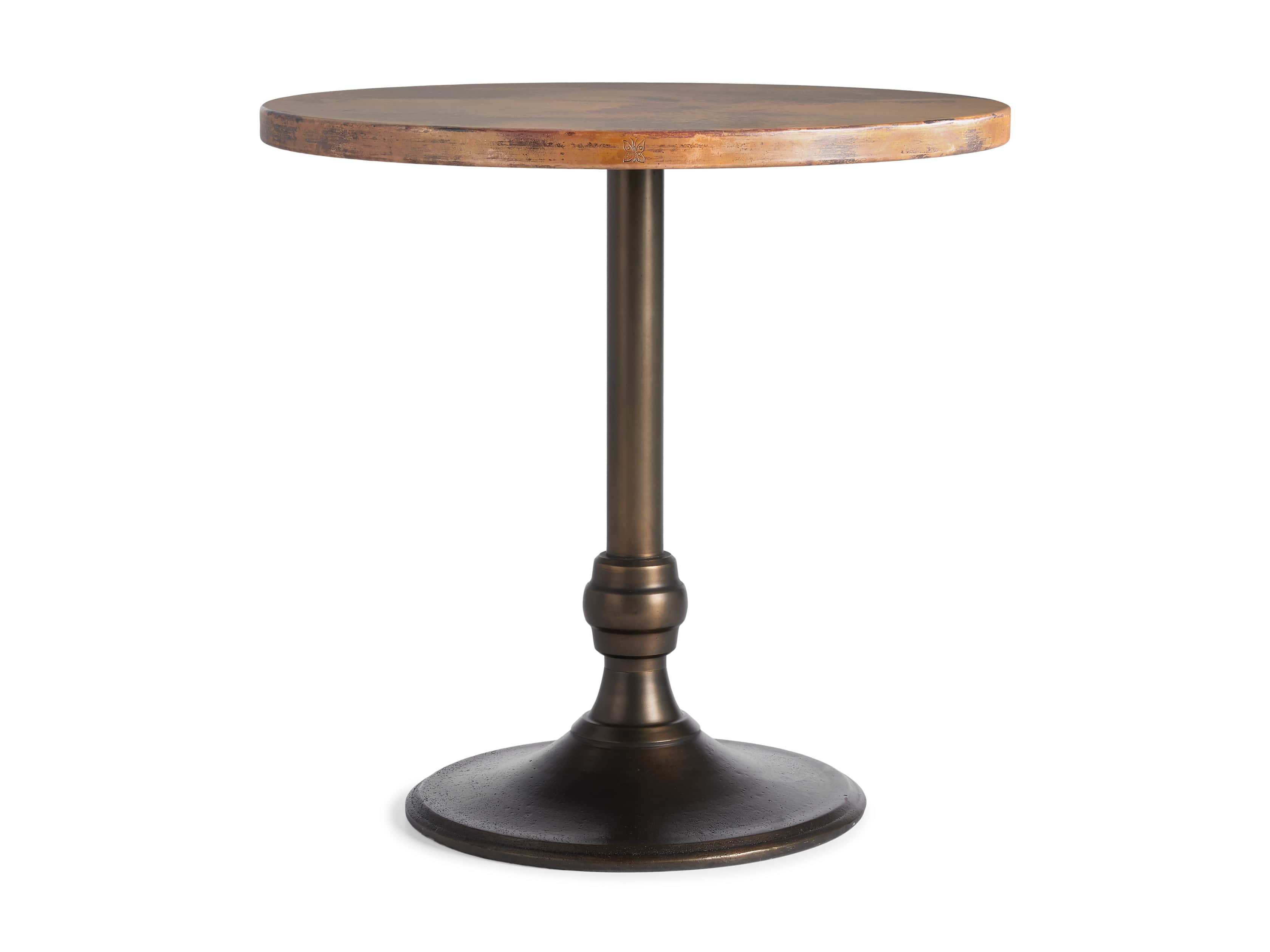 Recycled Metal Counter Table with Wade Base