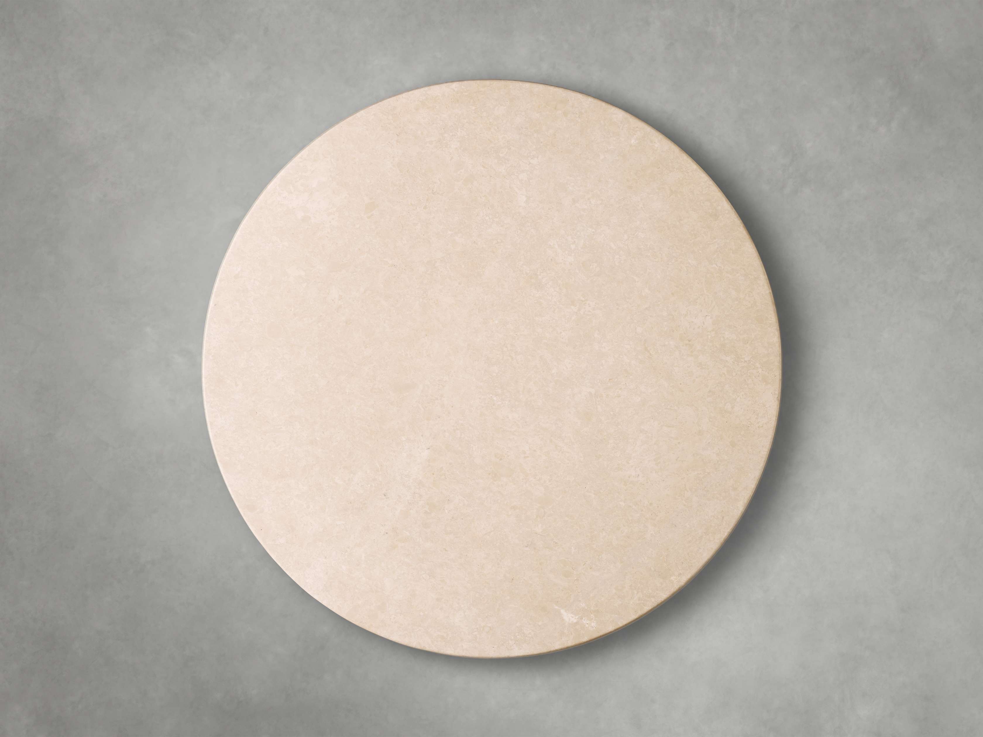 Saint Germain Round Stone Dining Table with Clement Base