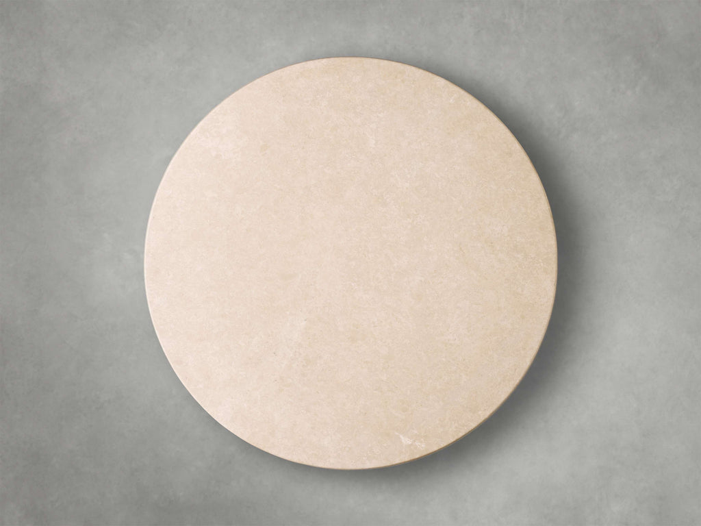 Saint Germain Round Stone Dining Table with Dauphine Base
