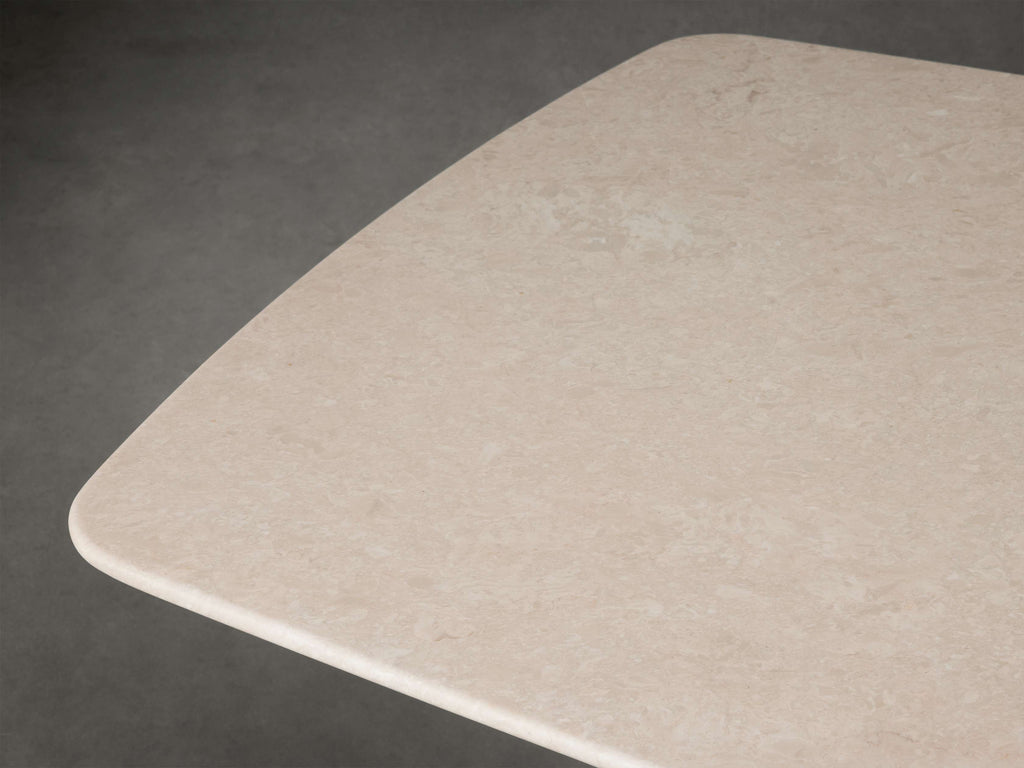 Saint Germain Stone Dining Table with Clement Base