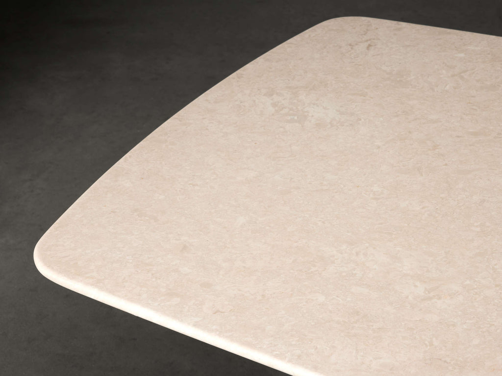 Saint Germain Stone Dining Table with Rennes Base
