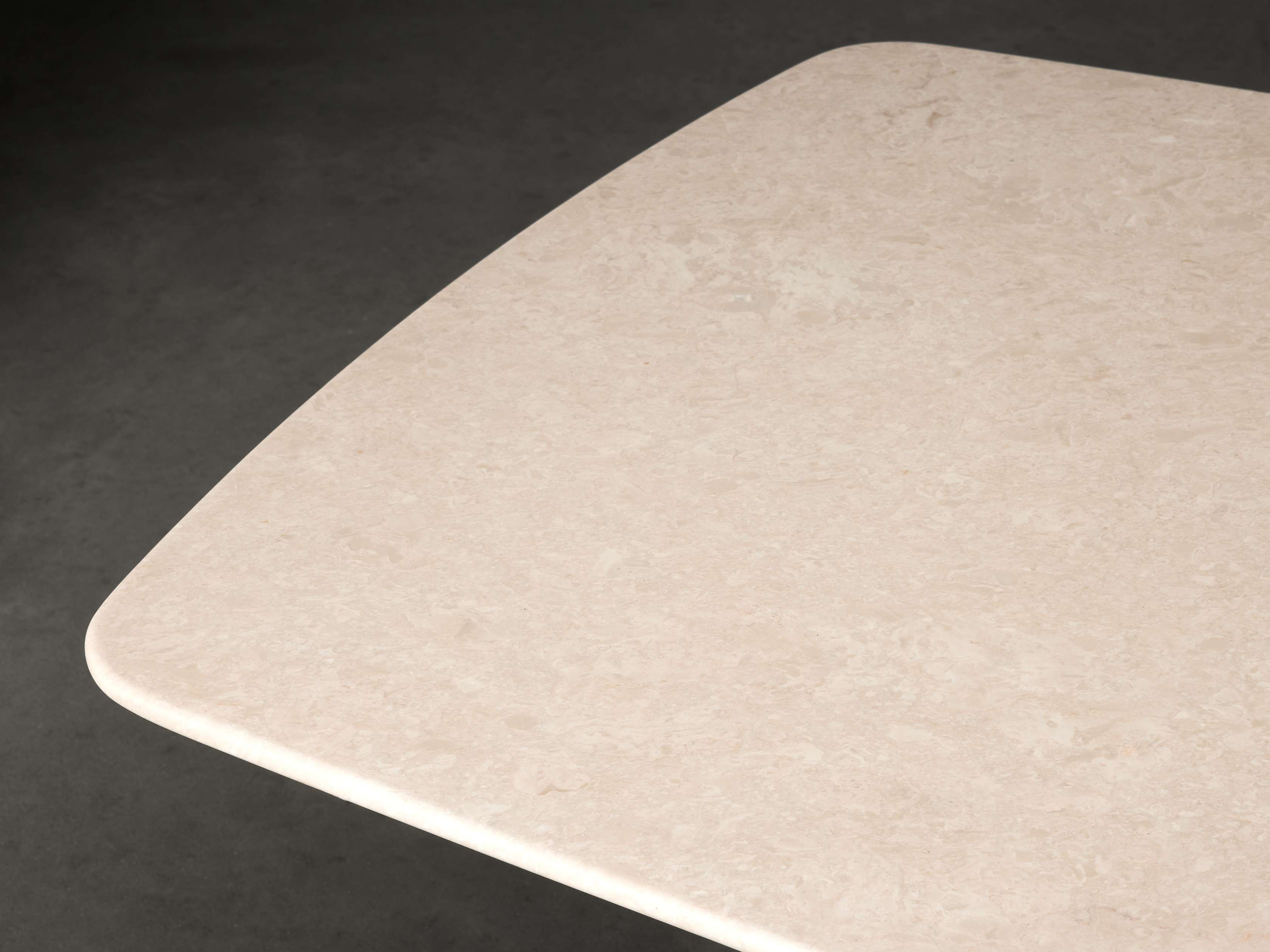 Saint Germain Stone Dining Table with Rennes Base