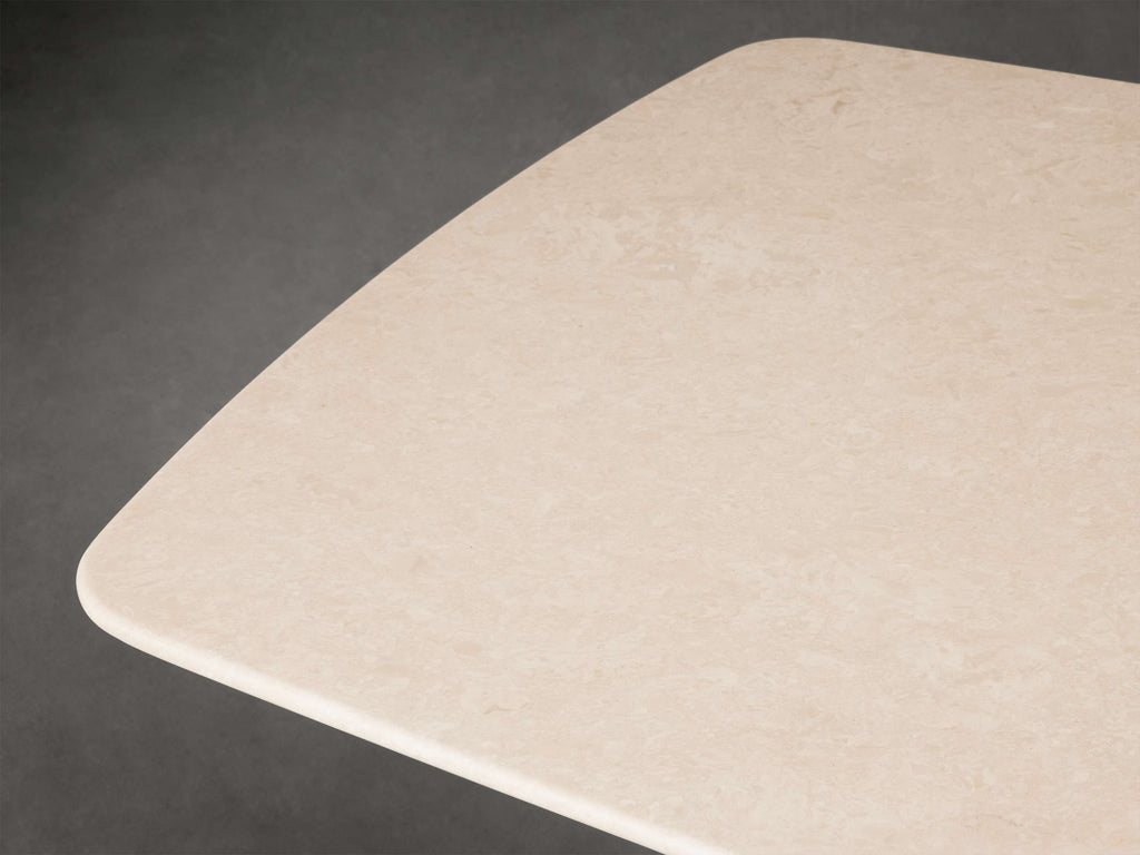 Saint Germain Stone Dining Table with Rennes Base