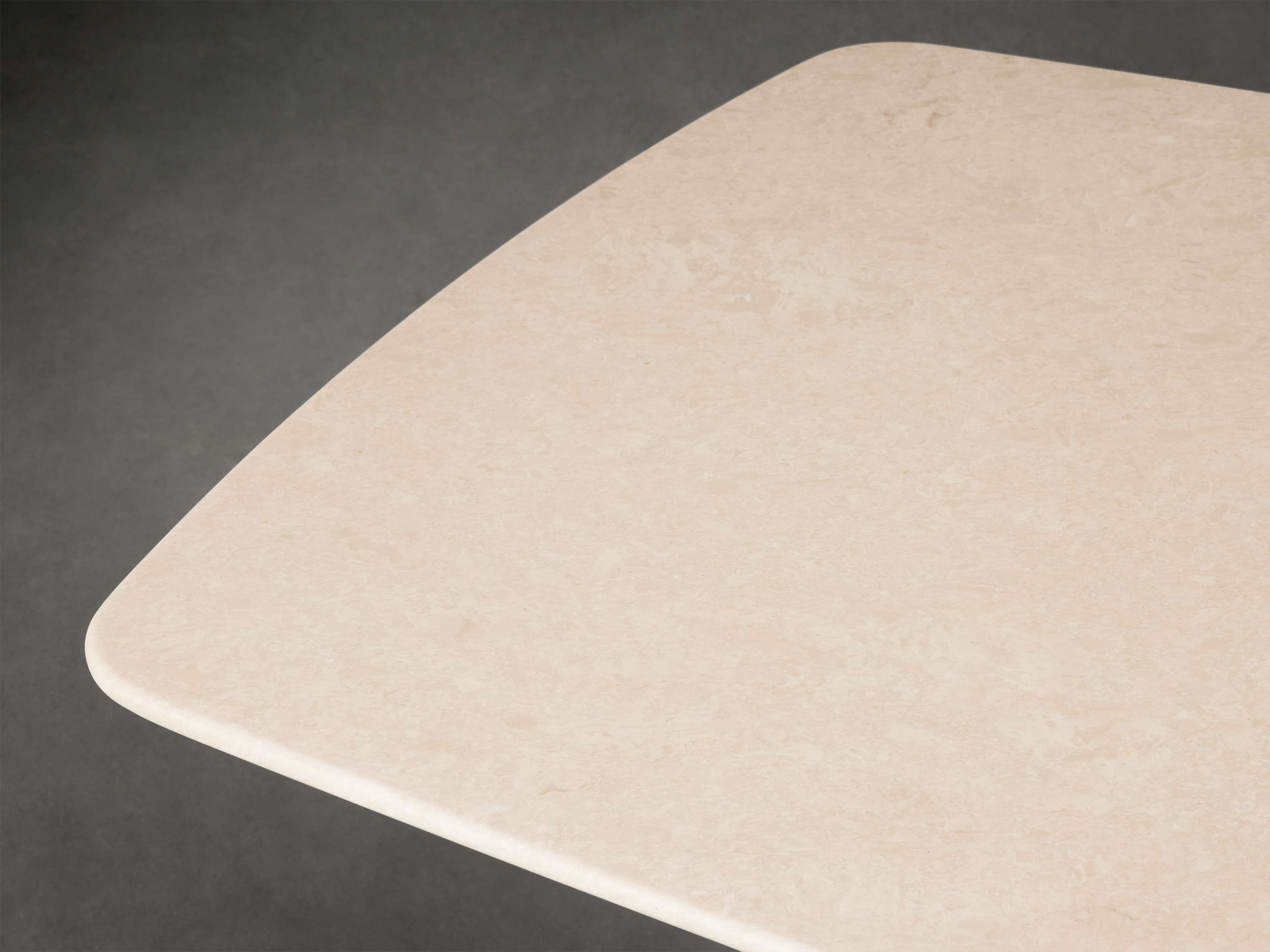 Saint Germain Stone Dining Table with Rennes Base