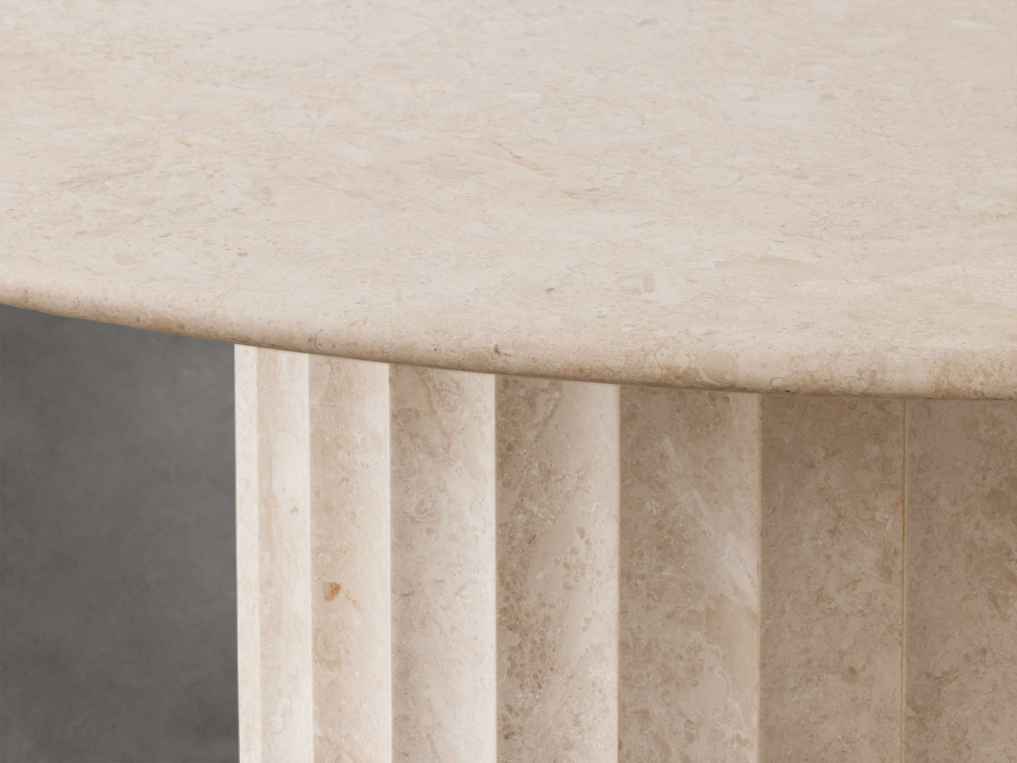 Danae 48" Round Stone Dining Table
