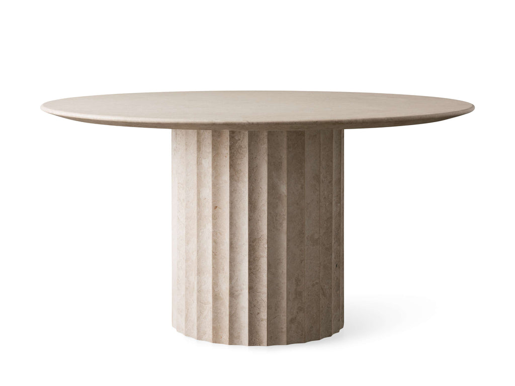 Danae 48" Round Stone Dining Table