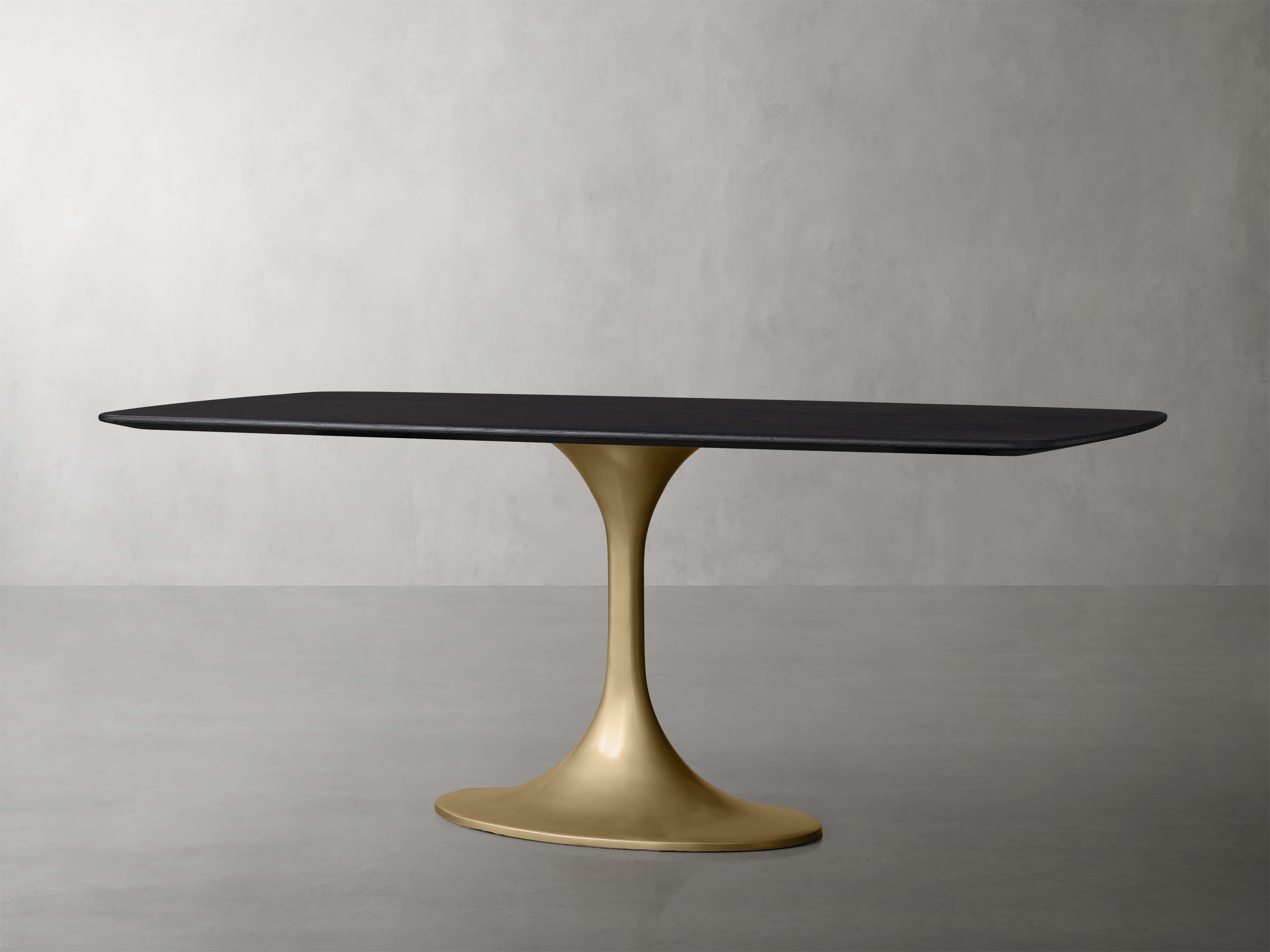 Saint Germain Wood Dining Table with Launette Base
