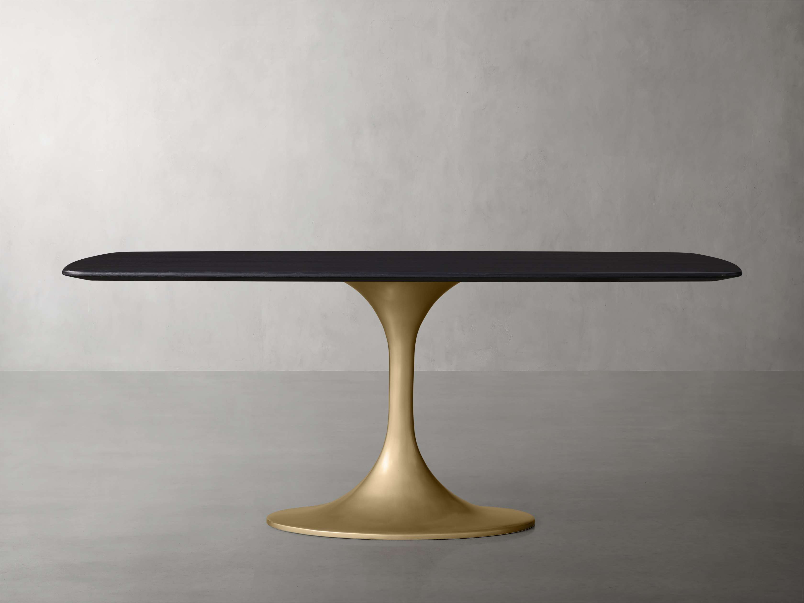 Saint Germain Wood Dining Table with Launette Base