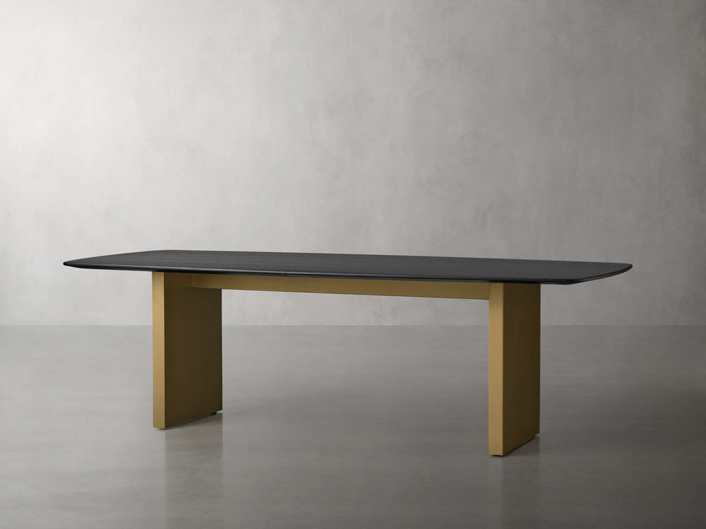 Saint Germain Wood Dining Table with Clement Base