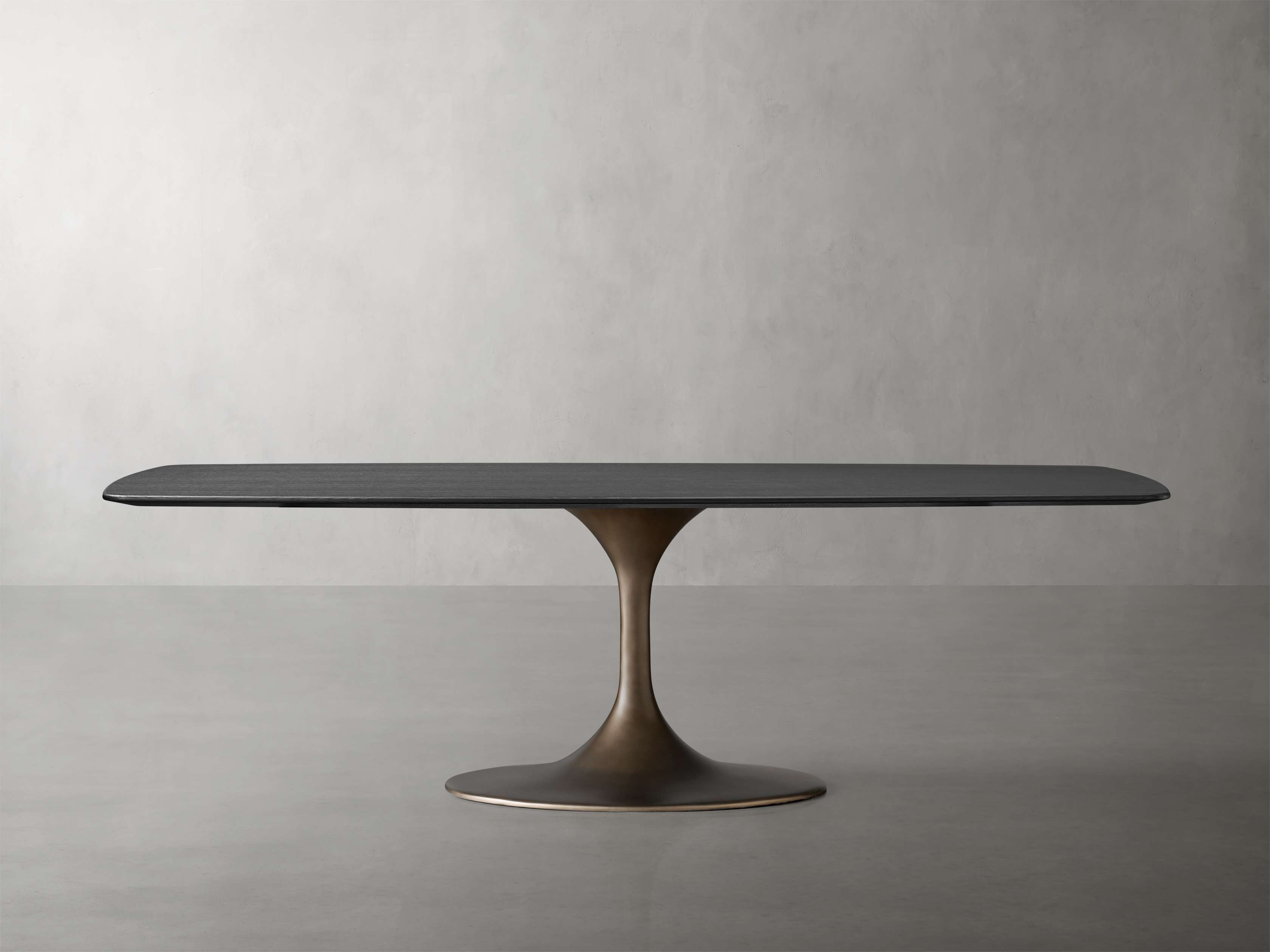 Saint Germain Wood Dining Table with Launette Base