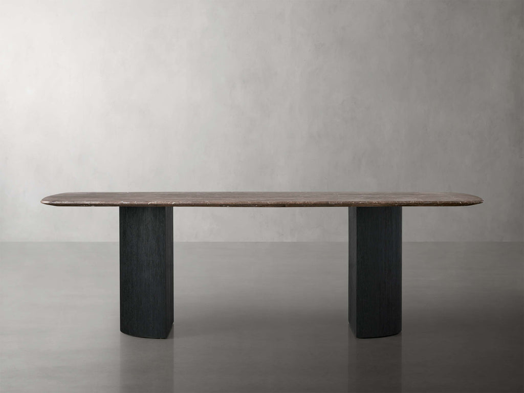 Saint Germain Stone Dining Table with Dauphine Base