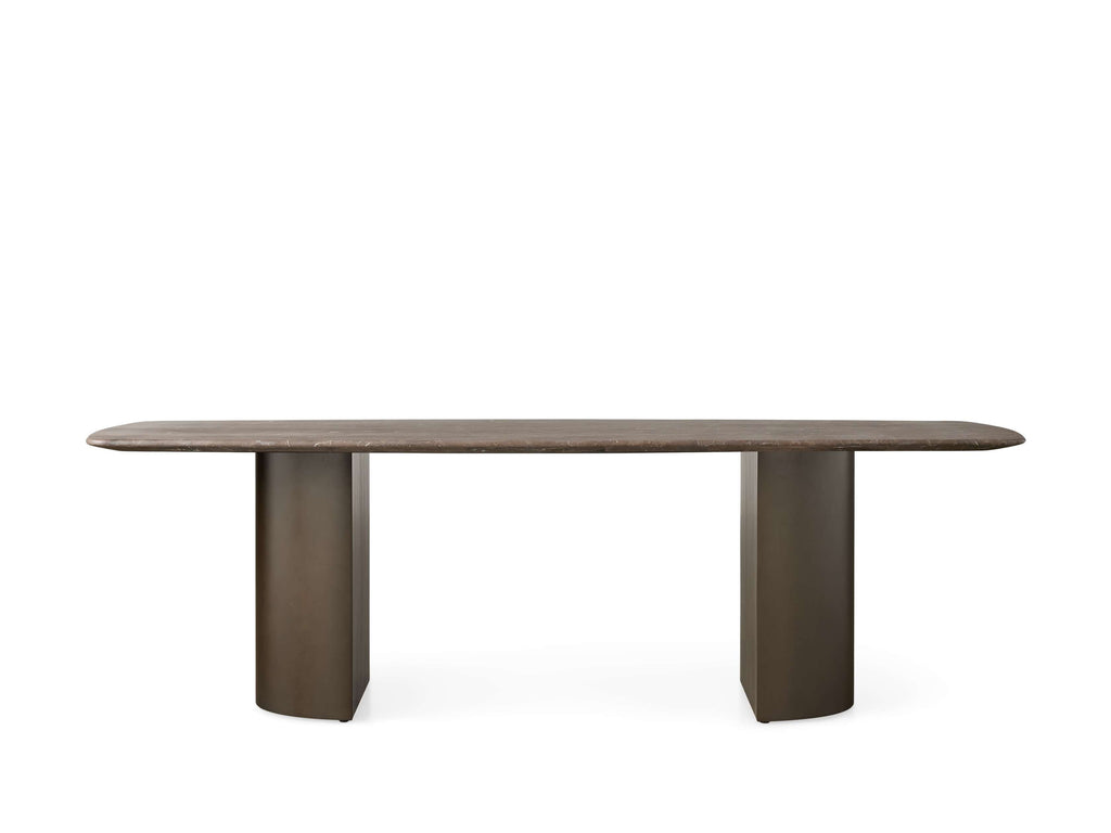 Saint Germain Stone Dining Table with Dauphine Base