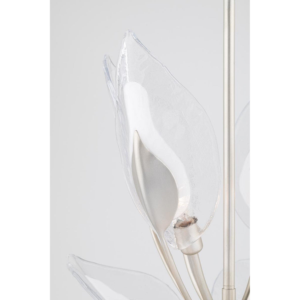 Blossom 24-Light Chandelier in Silver Leaf 55L x 55W x 37H