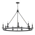 Allendale 9-Light Chandelier in Aged Old Bronze 46.25L x 46.25W x 33.75H