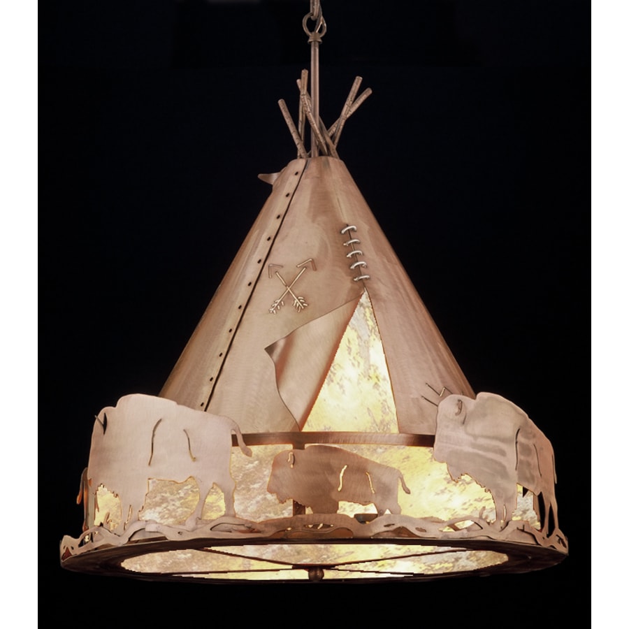 Meyda Tiffany 3 Light 24" Wide Pendant with Handmade Shade