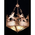 Meyda Tiffany 3 Light 24" Wide Pendant with Handmade Shade
