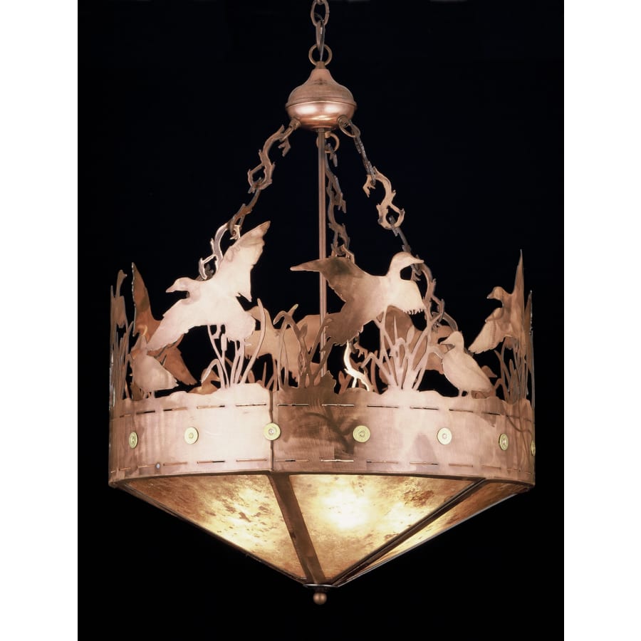 Meyda Tiffany 3 Light 24" Wide Pendant with Handmade Shade