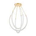 Celeste 3-Light Chandelier in Vintage Brass 35.75L x 35.75W x 35H