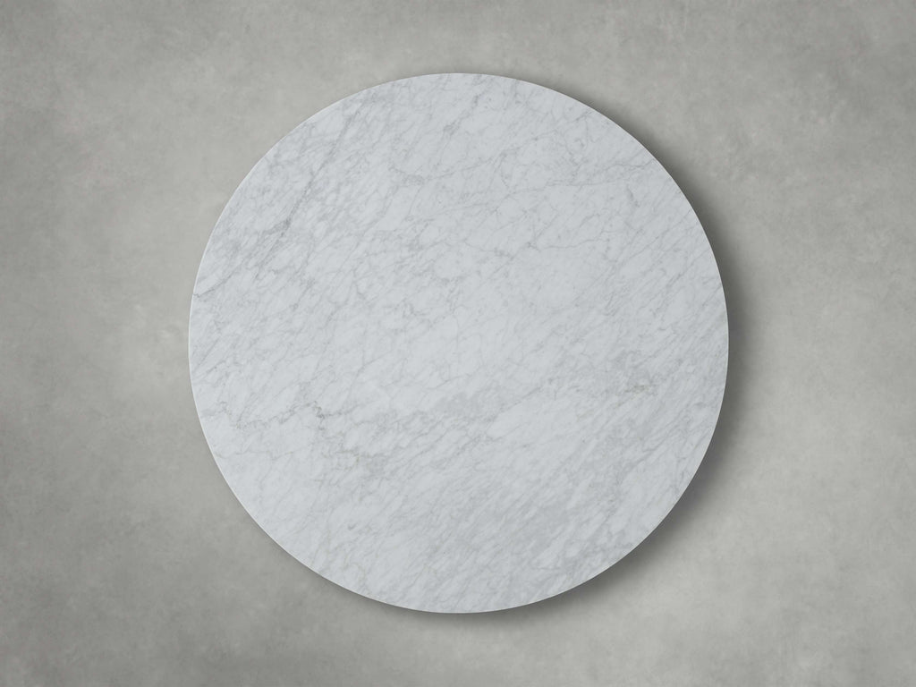 Saint Germain Round Coffee Table with Metal Dauphine Base